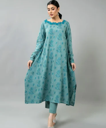 EMBROIDERED COTTON KARANDI 2 PCS (UNSTITCHED)