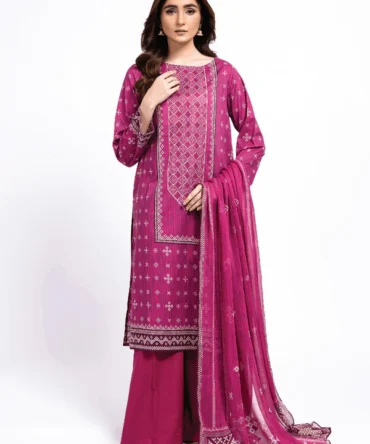 PRINTED & EMBROIDERED LAWN 3 PCS (UNSTITCHED)