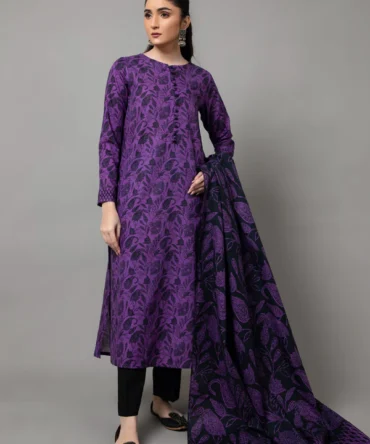 PRINTED SLUB KHADDAR 2 PCS (UNSTITCHED)